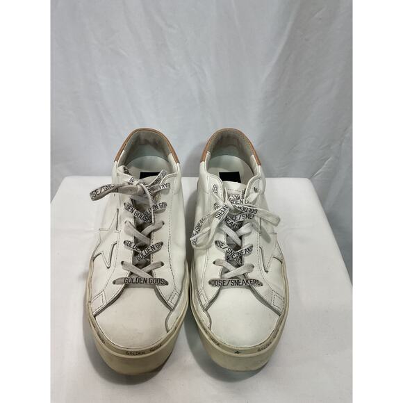Golden Goose 'Hi Star' White Leather Sneaker Size 10 - Picture 2 of 6
